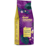 Door County Coffee Blackberry Shortcake, Flavored Coffee Ground - 8 oz Bag - Spring-Summer Seasonal - Medium Roast - 100% Specialty Arabica