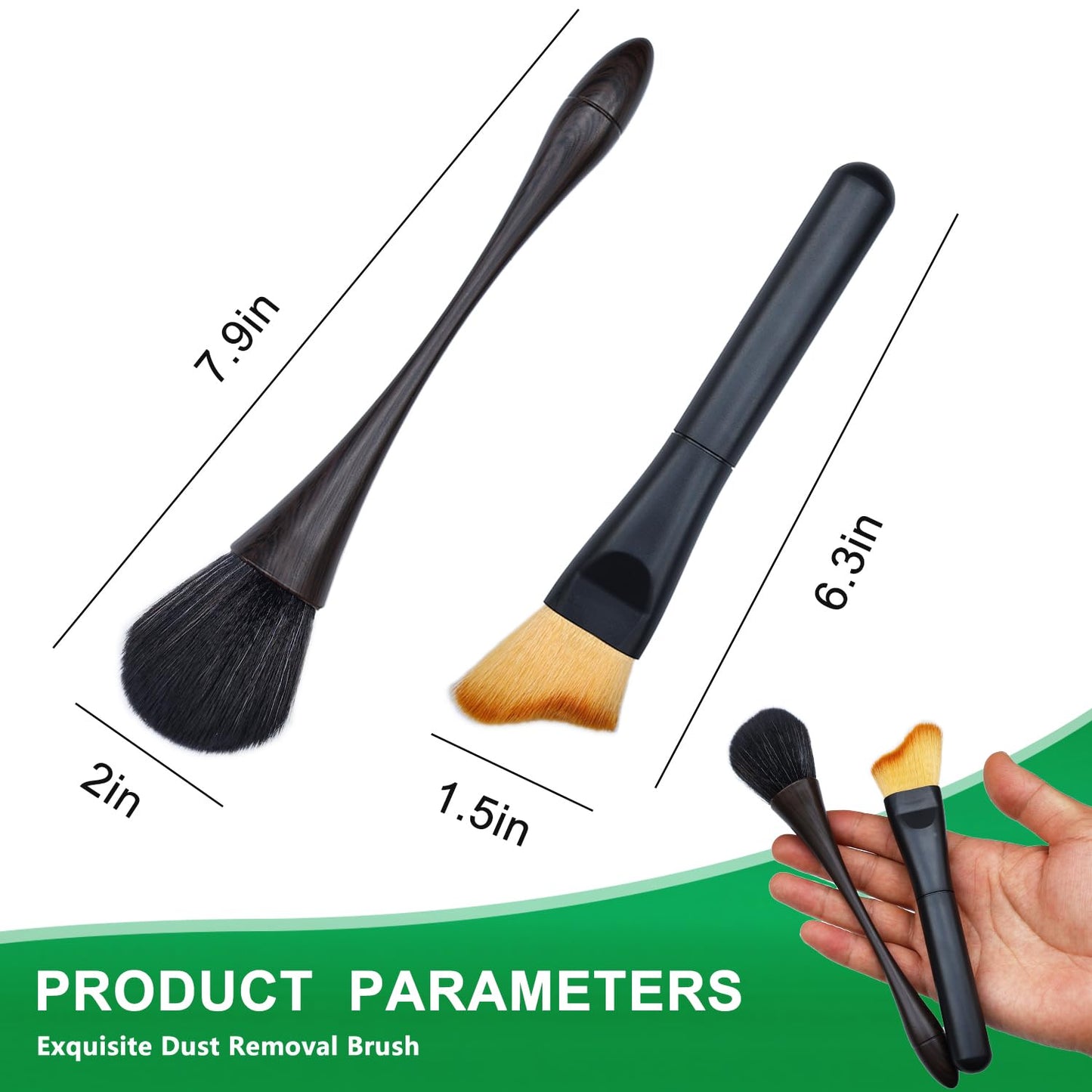 2 Pack Exquisite Dusting Brush Kit, Dust Brushes, Car Detailing Brush, Feather Duster Brush for Models, Craf, Collectibles,Computers, Digital Devices