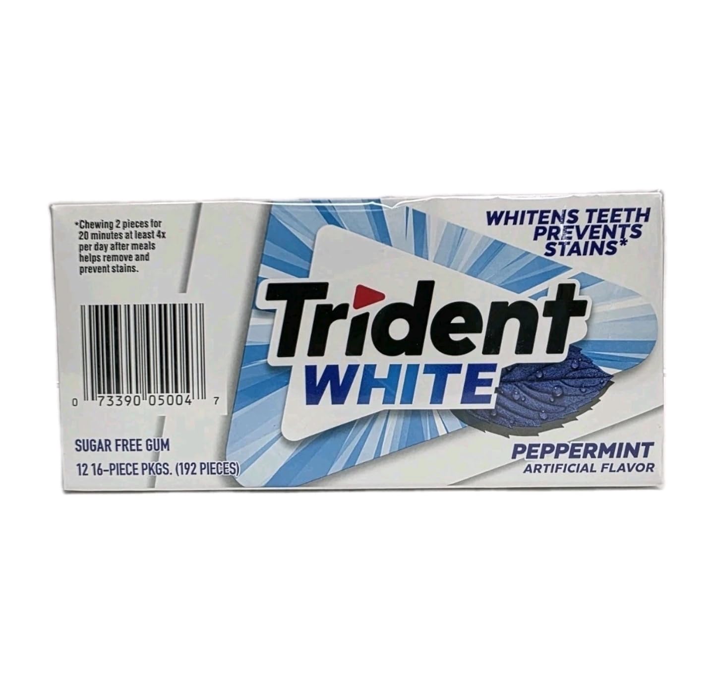 Trident White Peppermint Sugar-Free Gum 16 pc