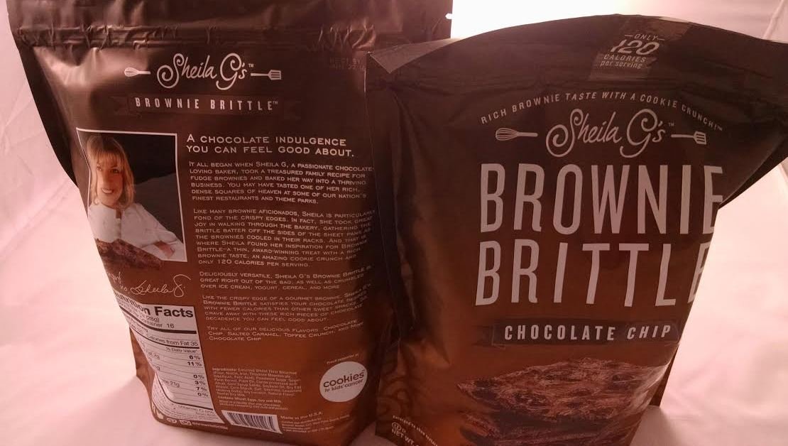Sheila G's Original Chocolate Chip Brownie Brittle 16 oz (SUPER VALUE 2 PACK)