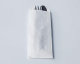 100 Pack 100% White Kraft Paper Bags, 2.75 x 10 inches White Plain Bag Kitchen Cutlery Utensils Holder (Box of 100 pcs)