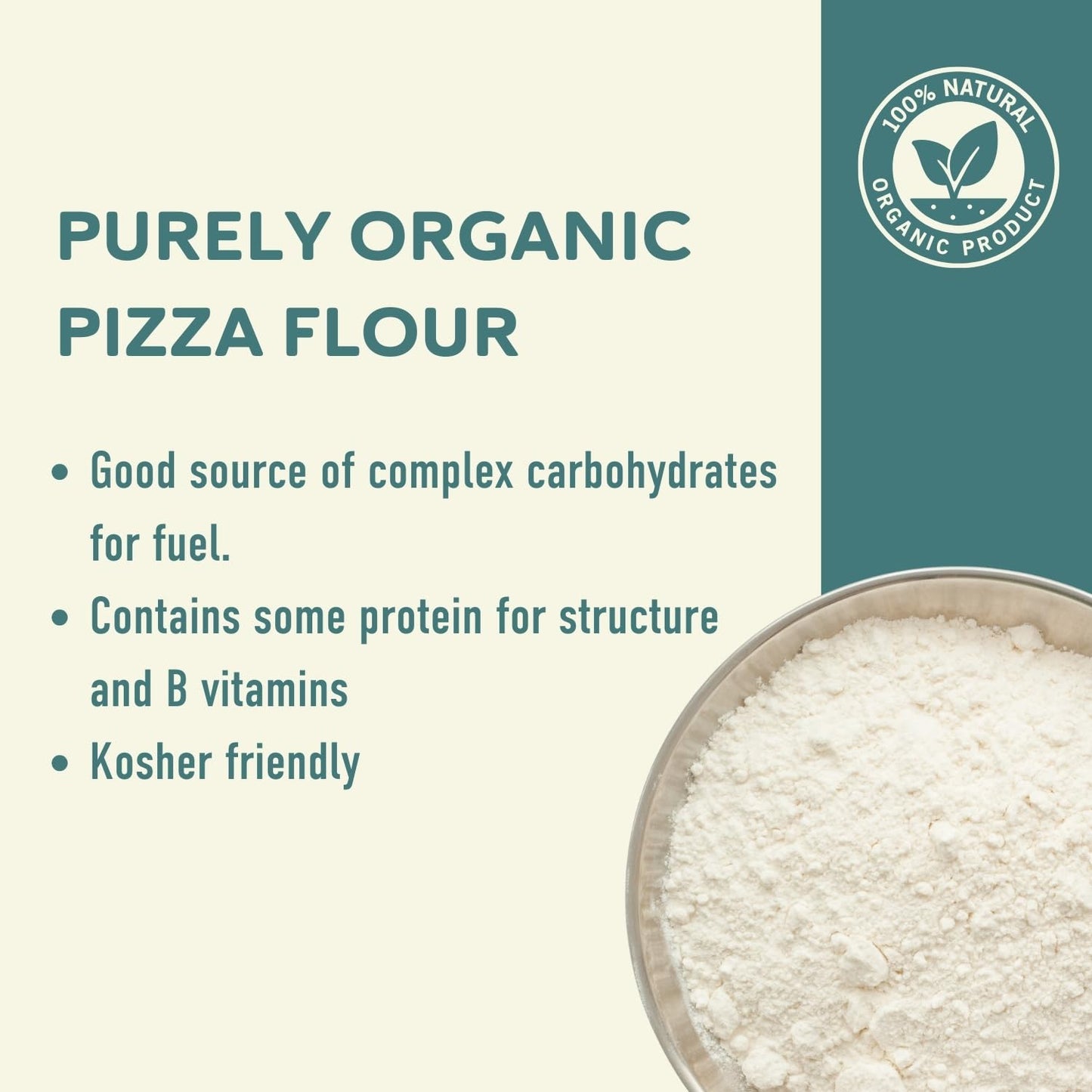 Fairhaven Mill Organic 00 Pizza Flour - USDA Certified Organic and Non-GMO - Perfect for Thin, Supple Pizza Crusts, Rustic Flatbreads, Focaccia