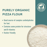 Fairhaven Mill Organic 00 Pizza Flour - USDA Certified Organic and Non-GMO - Perfect for Thin, Supple Pizza Crusts, Rustic Flatbreads, Focaccia