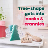 Scotch-Brite Merry + Brite Holiday Collection, 3 Pop-Up Sponges, 1 Heavy Duty Christmas Tree Sponge, 2 Scrubbing Pads, 1 Snowflake Sponge, 1 Pack per