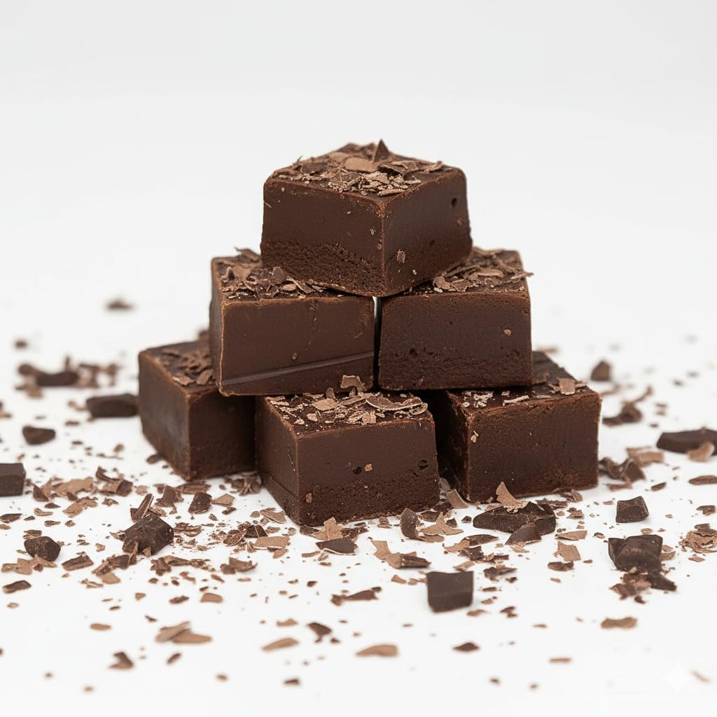 Valley Fudge, Dark Chocolate, Fresh Artisan Fudge, Real Butter, Gourmet Candy, Half Pound Package