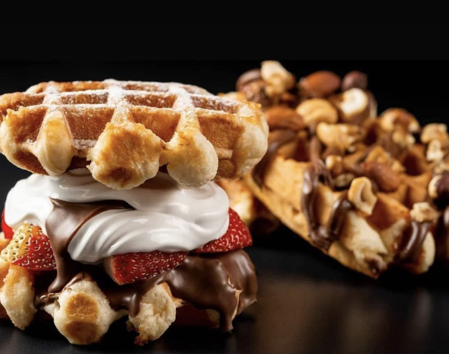 Authentic Imported Pearl Sugar Belgian Waffles (Traditional, [6x] 55g Waffles)