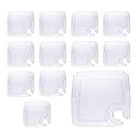 Homeford Clear Plastic Plates with Cup Holder, 9-inch, 12-count