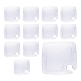 Homeford Clear Plastic Plates with Cup Holder, 9-inch, 12-count