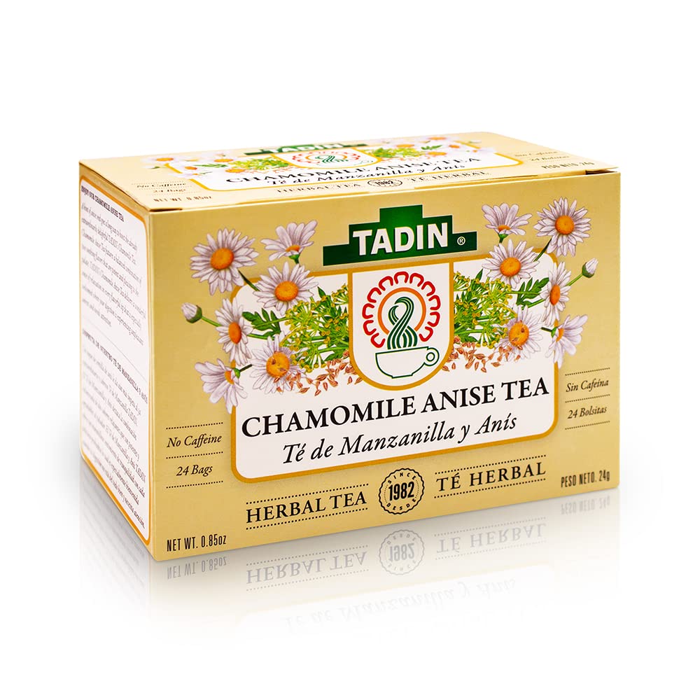 Tadin Tea Chamomile With Anise 24 Bags - Te De Manzanilla Con Anis