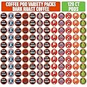 Coffee Pod Variety Packs Dark Roast Sampler, Assorted, Compatible with 2.0 K-Cup Brewers, Variety Pack, 120 Count (Pack of 1)