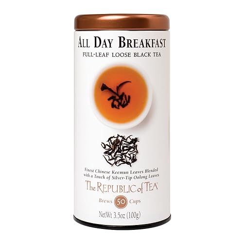The Republic of Tea, All Day Breakfast Full-Leaf Tea, 3.5-Ounces