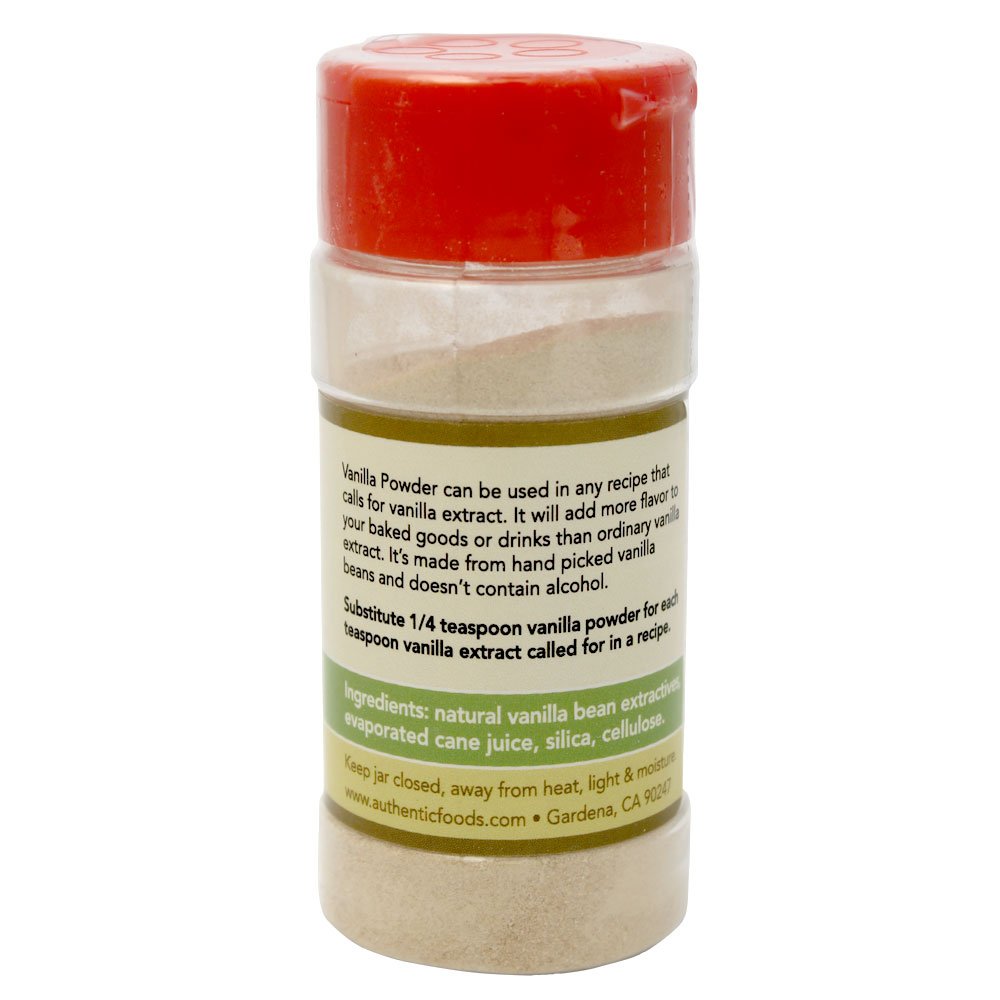 Authentic Foods Vanilla Powder - 3oz