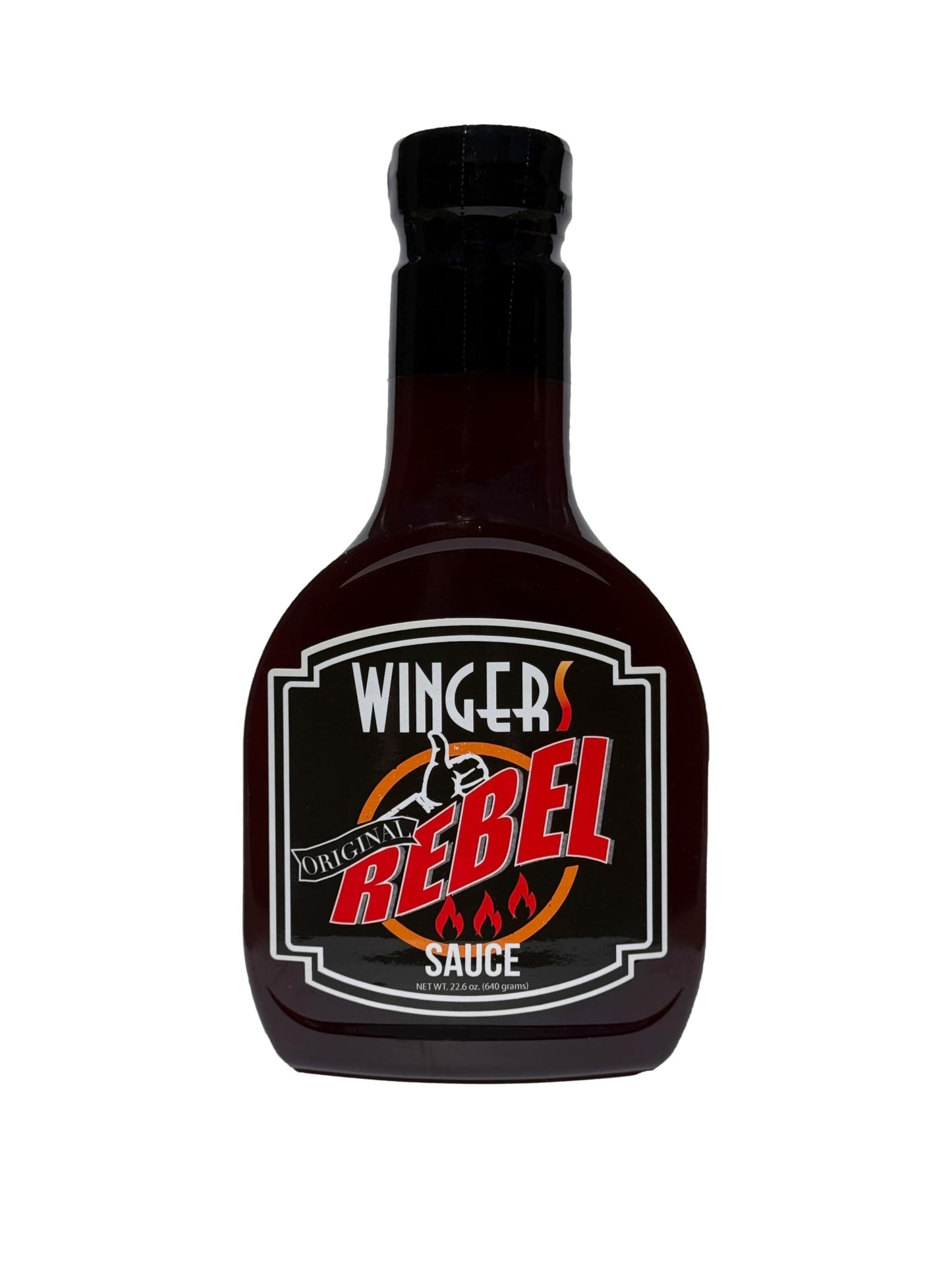 WINGERS Rebel Sauce - Original Sweet & Spicy Wing Sauce with Extra Heat, 22.6 oz - Bold Grilling & Dipping for Chicken, Ribs, Burgers, and More