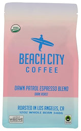 Beach City Coffee Dawn Patrol Whole Bean Coffee, 12 Ounce