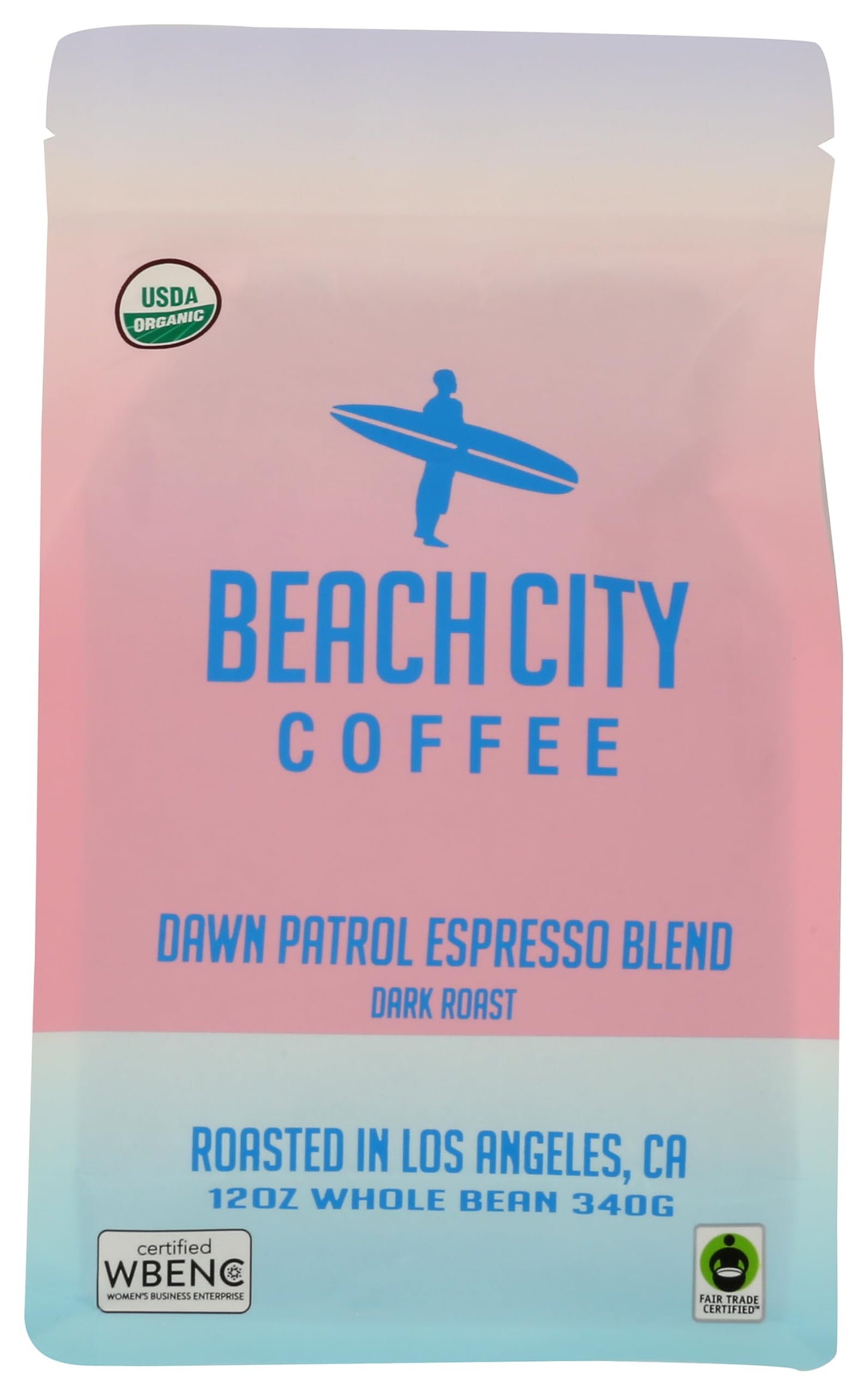 Beach City Coffee Dawn Patrol Whole Bean Coffee, 12 Ounce