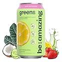 Be Amazing Greens Drink, Pink Lemonade, Ready to Drink, 10 Organic Fruits & Vegetables, Coconut Water, Vitamin C, Prebiotic Fiber, 25 Calories, Low