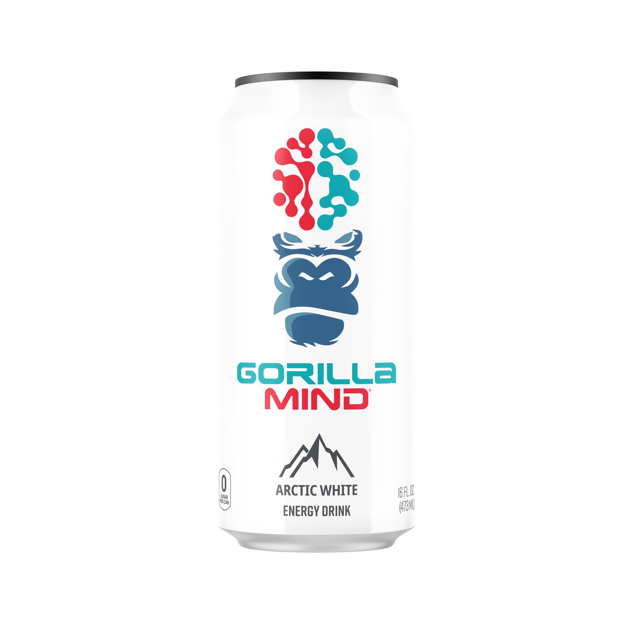 Gorilla Mind Energy Drink | Unmatched Energy · Amplified Focus | N-Acetyl-L-Tyrosine, Alpha-GPC, 200mg Caffeine, Uridine, Saffron | 0 Sugar Or