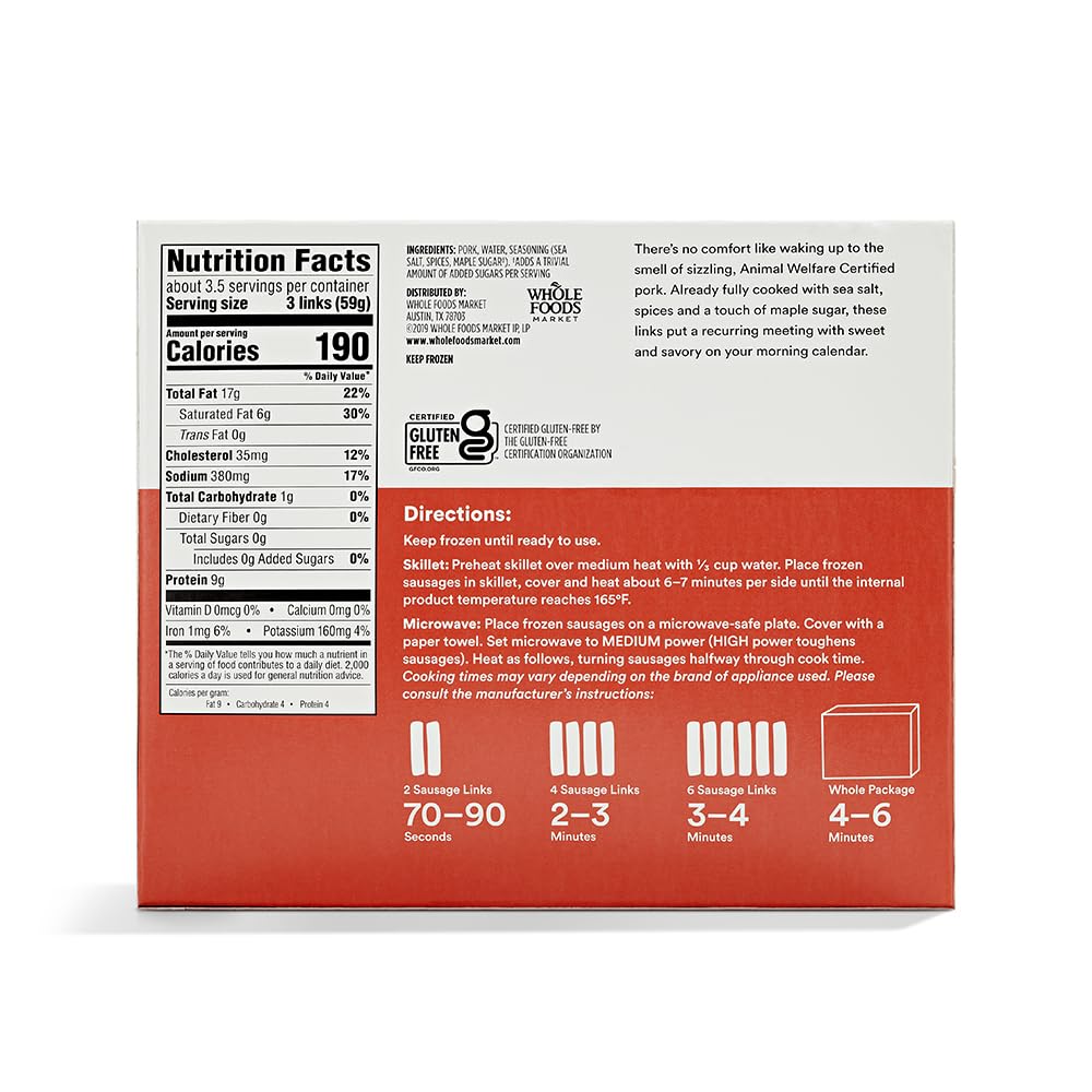 365 by Whole Foods Market, Classic Breakfast Pork Sausage, 7 oz
