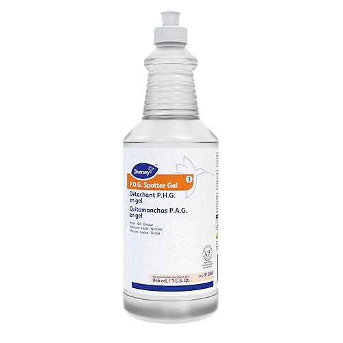 Diversey 913888 P.O.G Paint, Oil and Grease Spotter Gel, Professional Carpet Spot Remover, Ready-to-Use Squeeze Bottle, Fruity Scent, 32-Ounce