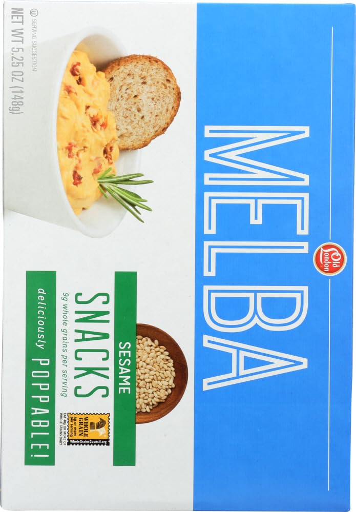Old London Sesame Rounds, 5.25-Ounce Boxes (Pack of 12)