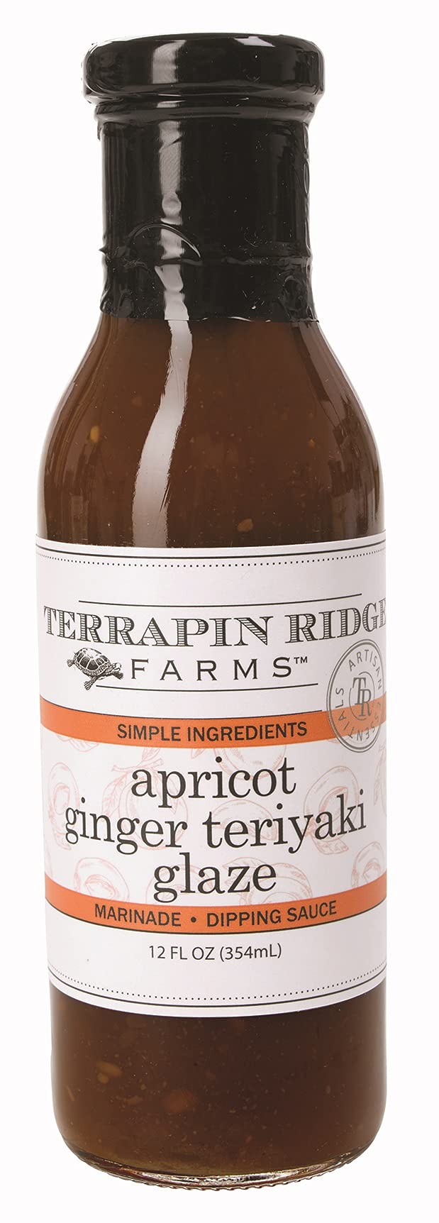 Terrapin Ridge Farms Apricot Ginger Teriyaki Glaze - Gourmet Stir Fry and Roasting Sauce -15 Ounce Bottle