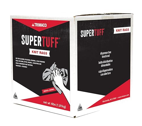 Super Tuff 10832 Multi-Purpose Mixed Knit Wiping Cloth, White, Cotton