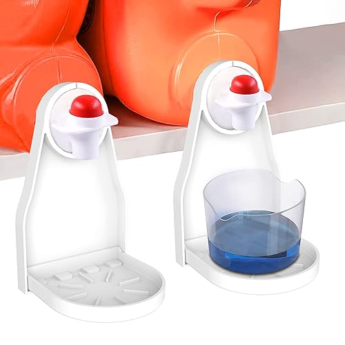 (2 Pack) Laundry Detergent Cup Holder Drip Catcher Organizer Clip Tight on Laundry Bottle Spouts, No More Leaks or Mess with Detergent and Fabric