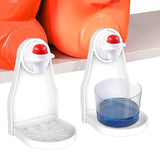 (2 Pack) Laundry Detergent Cup Holder Drip Catcher Organizer Clip Tight on Laundry Bottle Spouts, No More Leaks or Mess with Detergent and Fabric