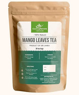 CEYLONFLAVORS FRESH AND PURE Naturally Grown Mango Leaf Tea Bags / 30 Count