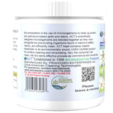 ACT Trash Deodorizer and Cleaner | Eliminates Odors Controls Garbage Sludge | for Garage and Outdoor Bins | Dry Powder Eco-Friendly (8oz)