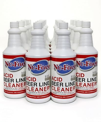 Nu-Foam Acid Beer Line Cleaner- 32oz Quart- (2) Pack of 2