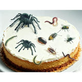 70x Edible Wafer Spider, Bug Cupcake Topper, Pre-cut Funny Party Cake Decoration