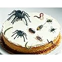 70x Edible Wafer Spider, Bug Cupcake Topper, Pre-cut Funny Party Cake Decoration