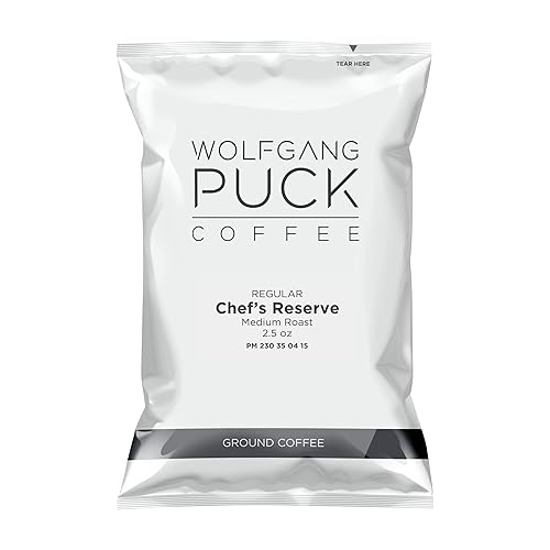 Wolfgang Puck Coffee Chef's Reserve, 2.5 Ounce Portion Packs, 18 Count