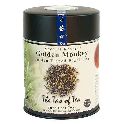 The Tao of Tea, Golden Monkey Black Tea, Loose Leaf, 3.5 Ounce Tin