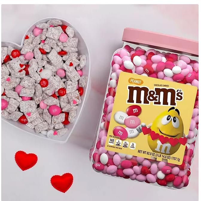 Valentine's Day Gift - Chocolate Peanut Valentine Candy, Cupid's Mix - Valentines Chocolate Gift Basket, Sweet Stuff for DIY Party Favors and Edible
