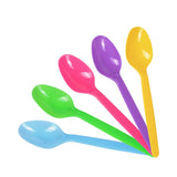 Karat U2100 (Rainbow) 5.9" PS Heavy-Weight Disposable Teaspoon, Rainbow (Pack of 1000)