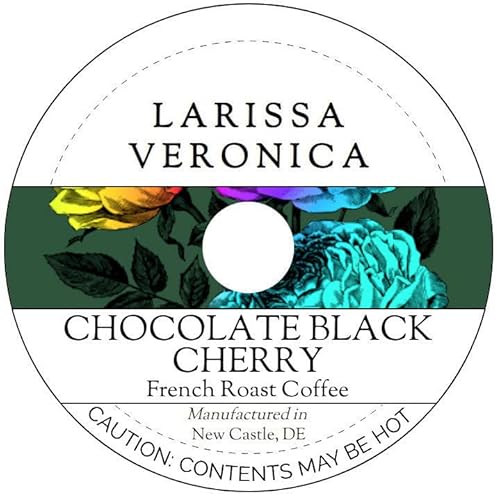 Chocolate Black Cherry French Roast Coffee (Single Serve K-Cup Pods) (Gourmet, Naturally Flavored, Whole Coffee Beans) (12 pods, ZIN: 576471) - 2 Pack