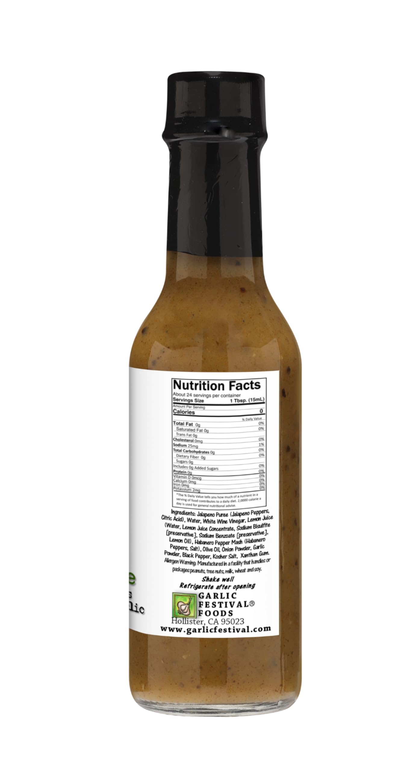 Garlic Festival Foods Garlic Green Jalapeno Hot Sauce