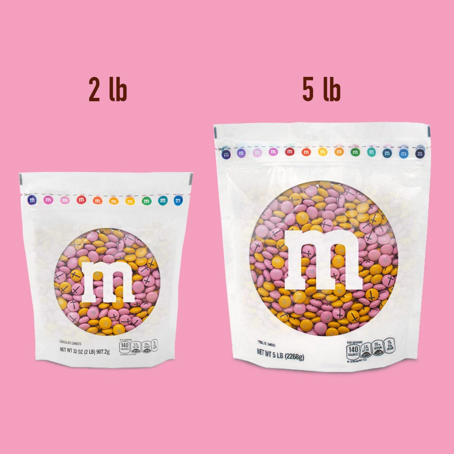 M&M’S Milk Chocolate Baptism for Girl Candy, 2 lb Bag of Bulk Candy with Printed Cross Clip Art, Perfect for Christening Gifts, Cupcakes, Party