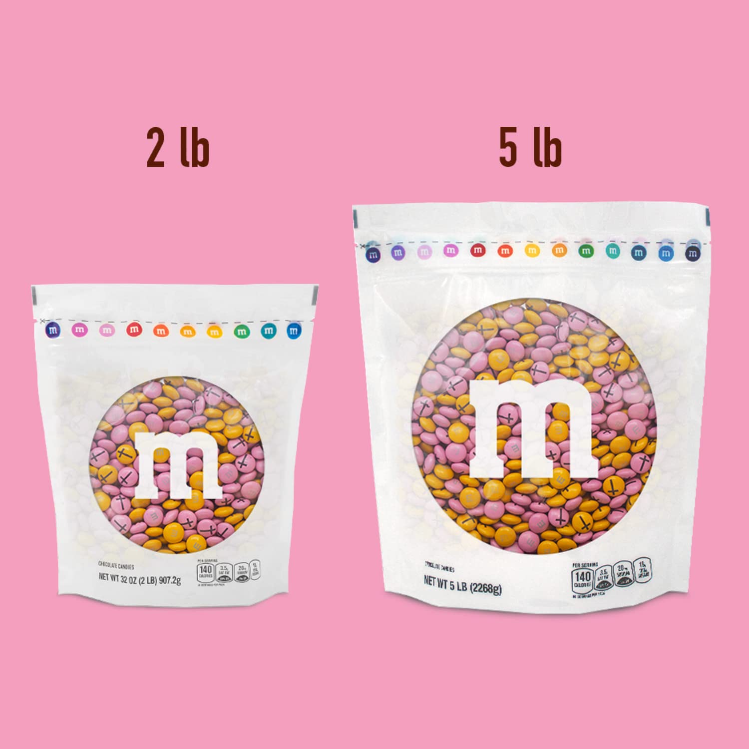 M&M’S Milk Chocolate Baptism for Girl Candy, 2 lb Bag of Bulk Candy with Printed Cross Clip Art, Perfect for Christening Gifts, Cupcakes, Party