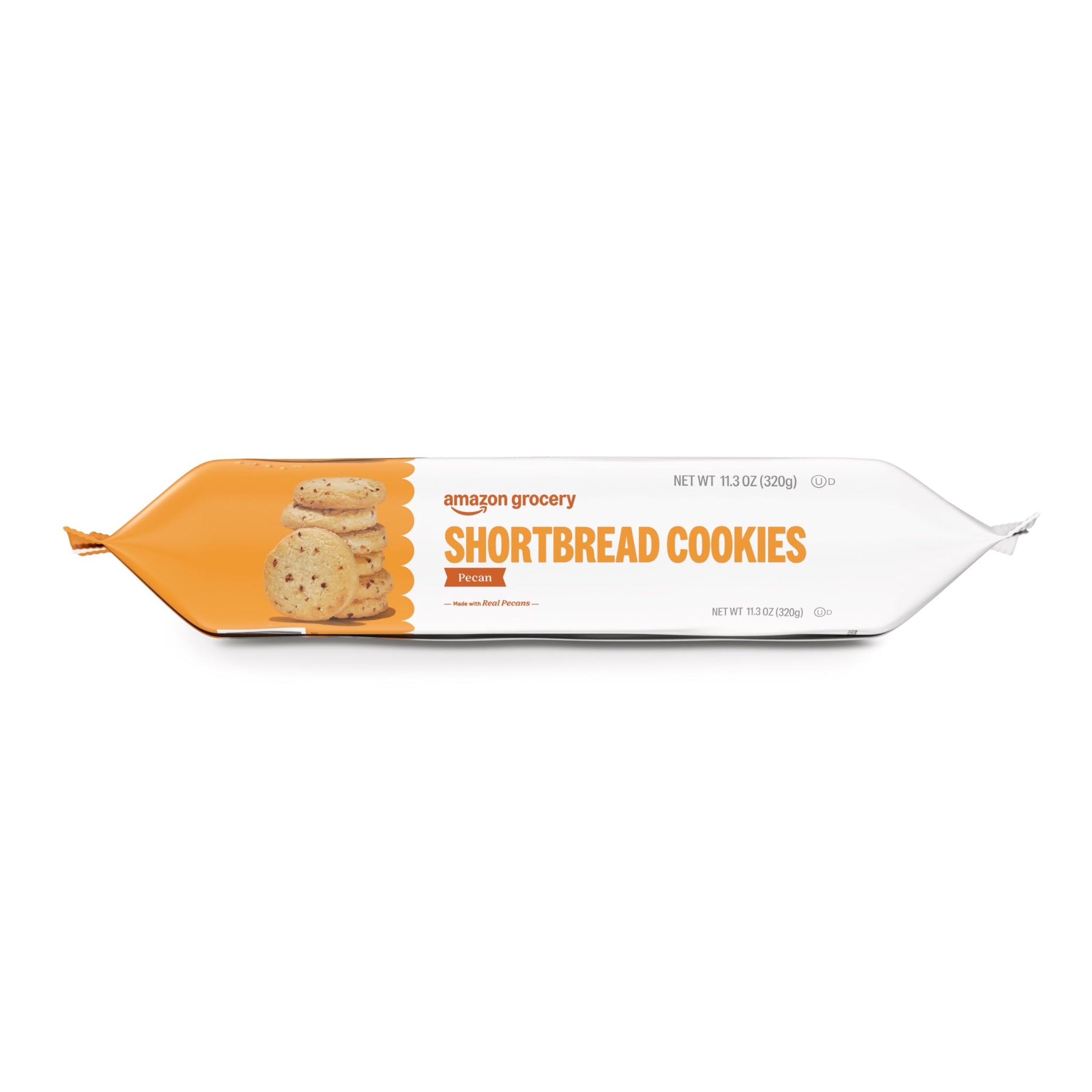 Amazon Grocery, Pecan Shortbread Cookies, 11.3 Oz