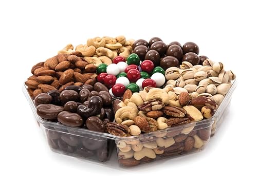 Western Nut Heritage Fruit & Nut Snack Tray Gift, Gift Wrapped in Seasonal Papers, 33oz pack (Signature Snack Tray)