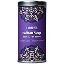 Tahmina Saffron Sleep Caffeine Free Tea: Soothing Chamomile and Lavender with Saffron, 12 Biodegradable Pyramid Tea Bags, Makes 36 Cups of Tea (1