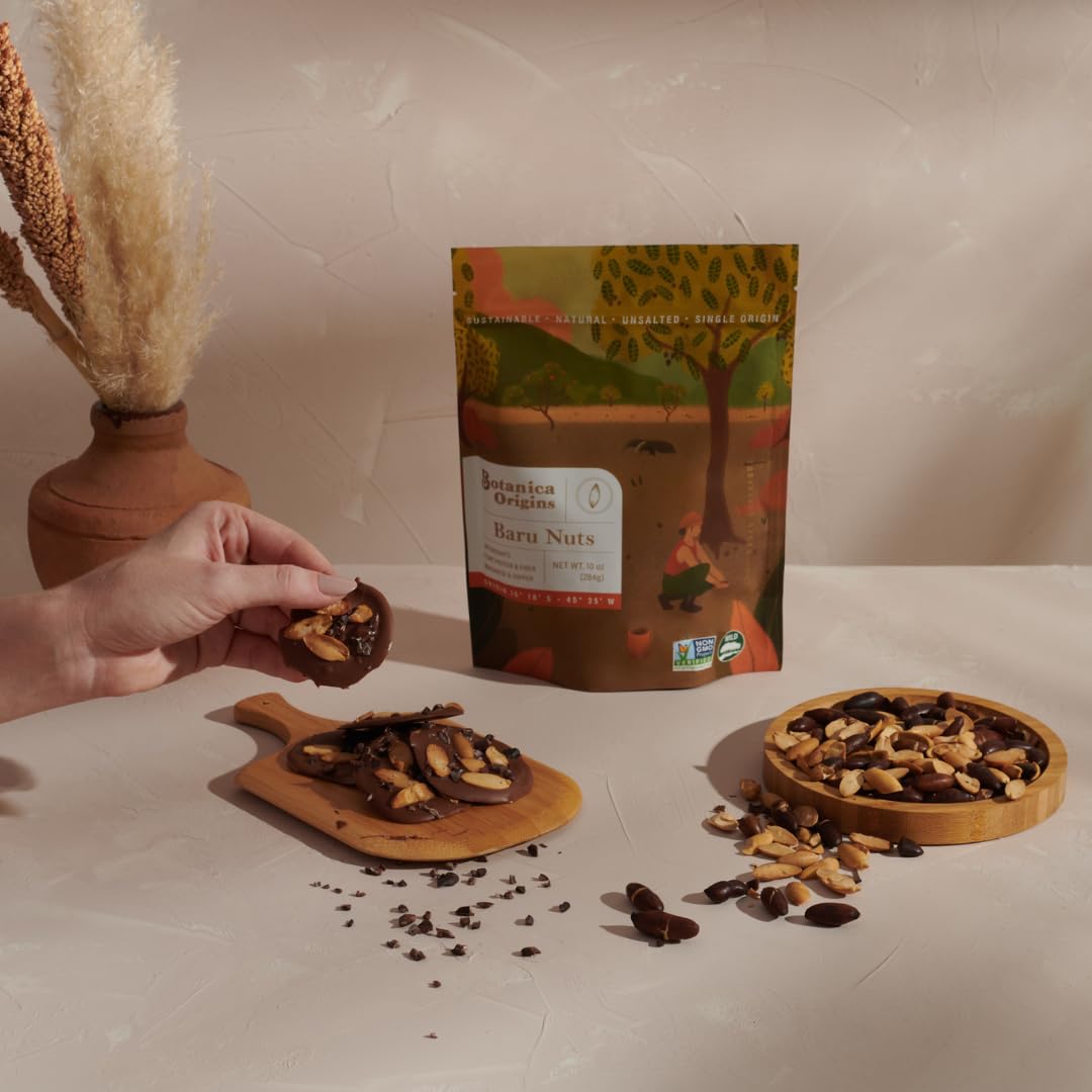Botanica Baru Nuts, 24 oz | Roasted | Wild | Unsalted | Non-GMO | Vegan, Keto and Paleo Friendly
