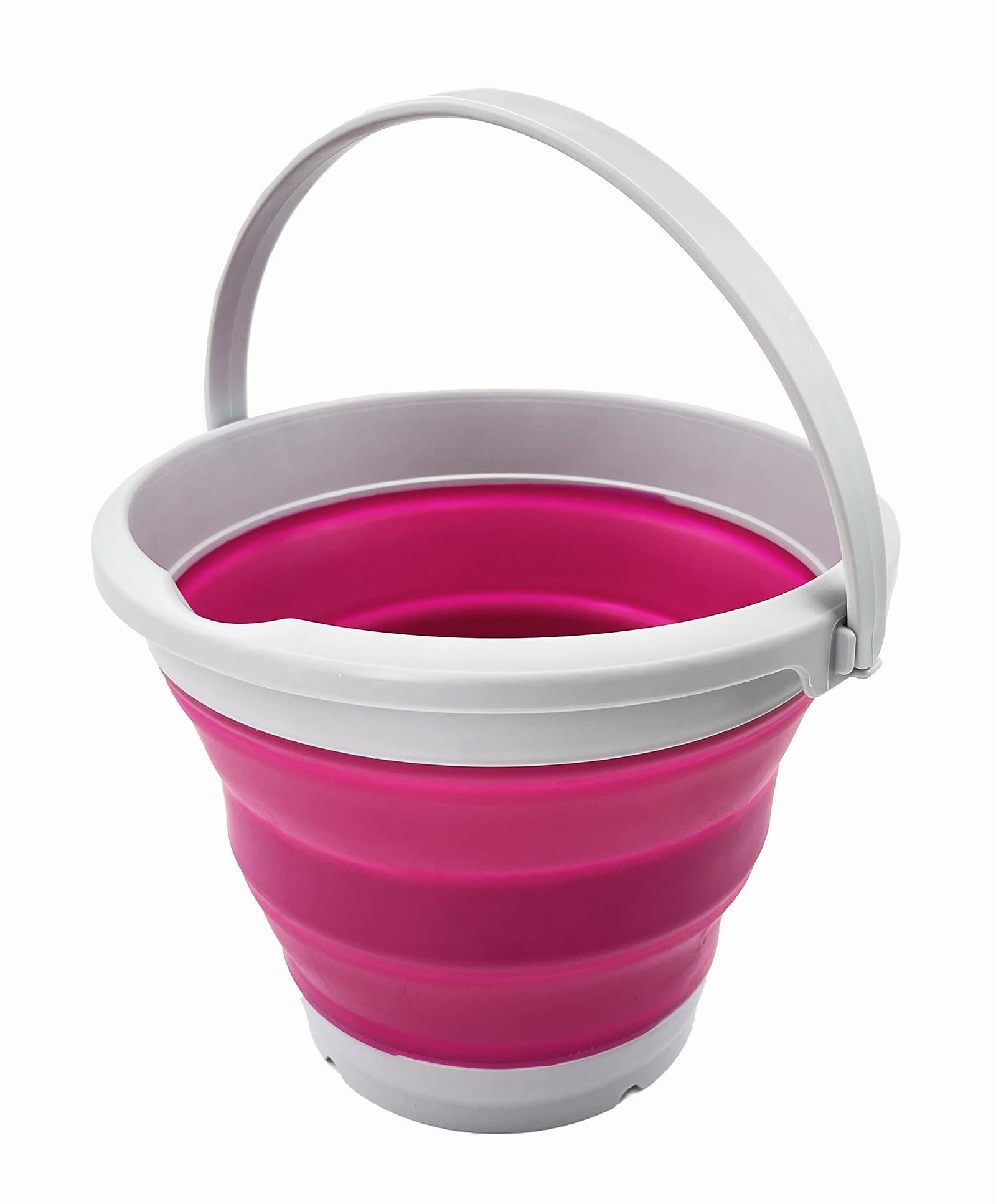 SAMMART 5.5L (1.4 Gallon) Collapsible Plastic Bucket - Foldable Round Tub - Portable Fishing Water Pail - Space Saving Outdoor Waterpot