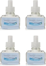 Yankee Candle ScentPlug Refill for Plug in Air Fresheners, Scented Oil Refills, Long Lasting Home Fragrance, Ocean Air (Pack of 4)