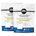 Fuller Dishwasher Cleaner Tabs - Lemon Scent - Eliminates Limescale, Grease & Odors - Septic Safe, Compatible with All Dishwasher Types - (Pack of 2)