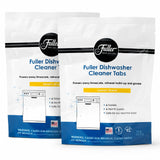 Fuller Dishwasher Cleaner Tabs - Lemon Scent - Eliminates Limescale, Grease & Odors - Septic Safe, Compatible with All Dishwasher Types - (Pack of 2)
