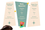 Date Smarter Chocolate & Peanut Butter Date Caramels Variety Pack - Naturally Sweetened with Real Dates - Vegan, Gluten-Free, Dairy-Free, Refined